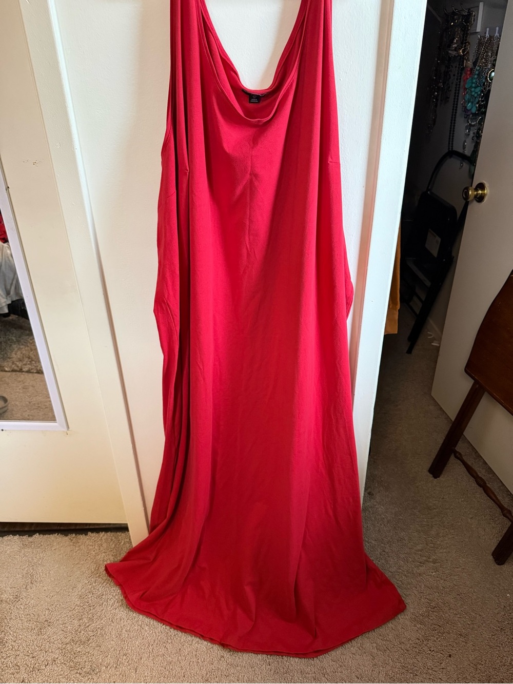 ellos Red Draped Maxi Dress